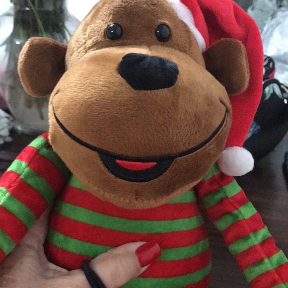Cutest plush Holiday Monkey ever ! By Mrs Fields - Picture 10 of 11